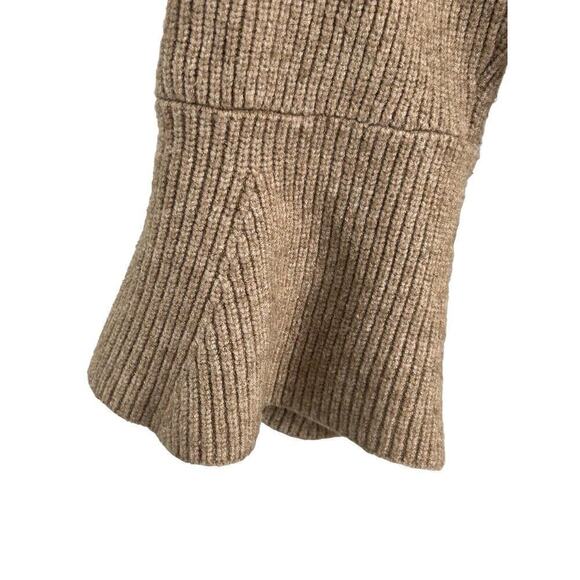 H by Halston Open Front Cardigan with Bell Sleeves Tan Size XLarge - Picture 9 of 11